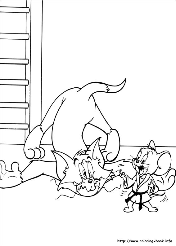 Tom and Jerry coloring picture